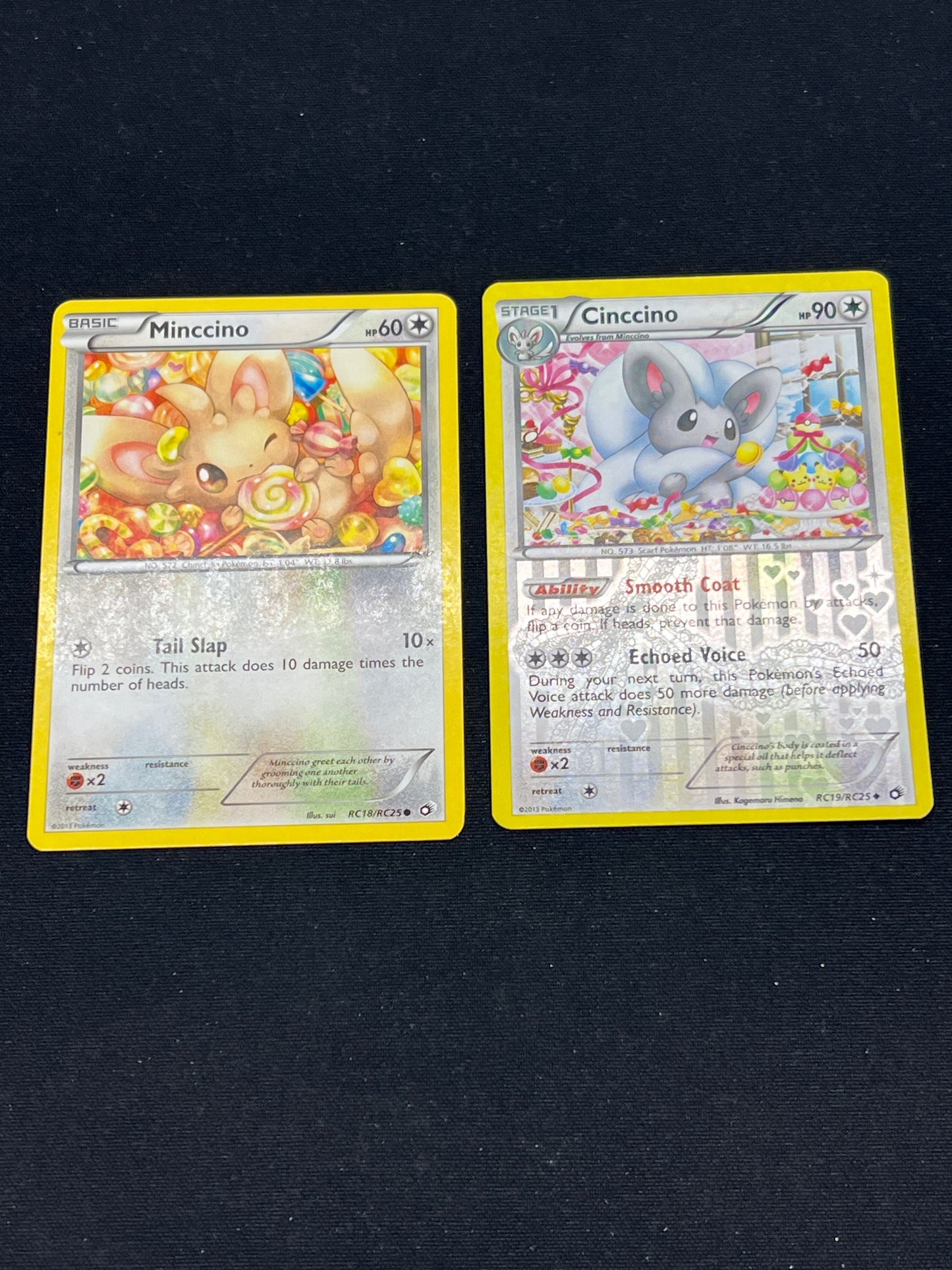 Auction Lot 309: Pokemon Cards Minccino & Cinccino Radiant Collection Legendary Treasures Conditions Vary