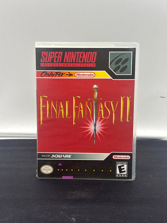 Auction Lot 105: Final Fantasy 2 Empty Video Game Case SNES