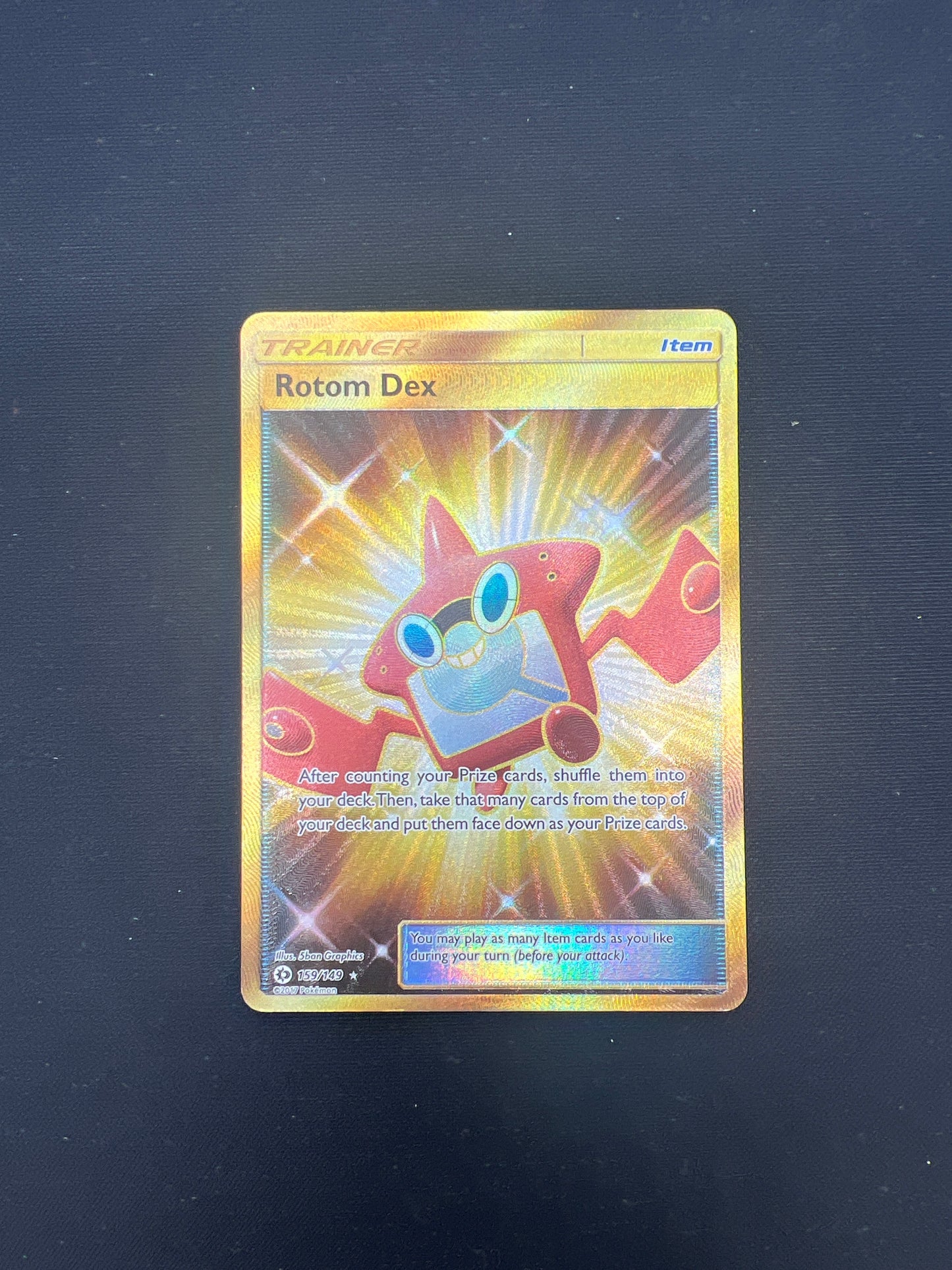 Auction Lot 208: Pokemon Cards Rotom Dex Hyper Rare Condition Vary
