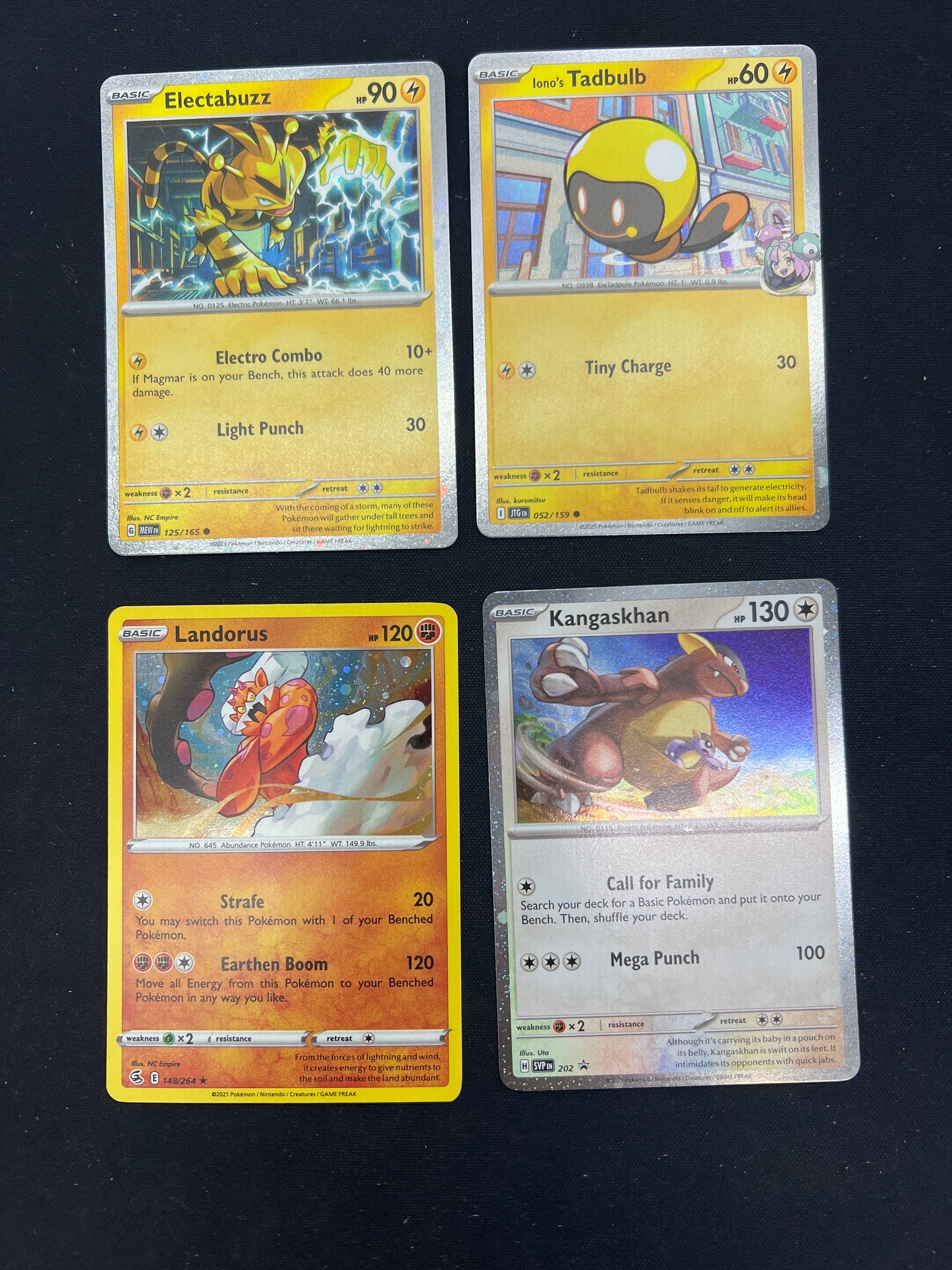Auction Lot 107: Pokemon Cards Assorted Lot of 4 Cosmo Holo Promo Rares Conditions Vary
