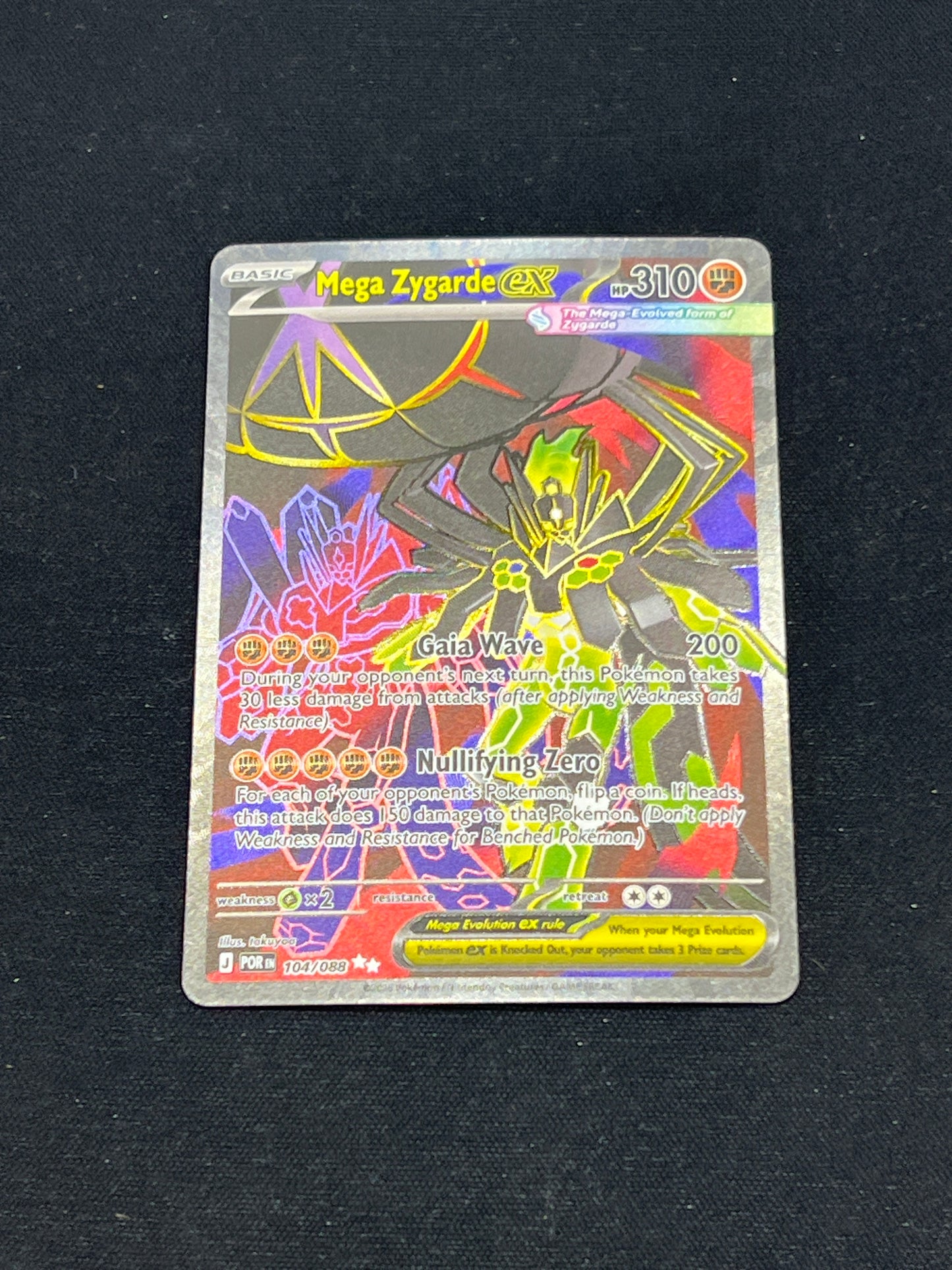 Auction Lot 80: Pokemon Cards Mega Zygarde EX Full Art Condition Vary