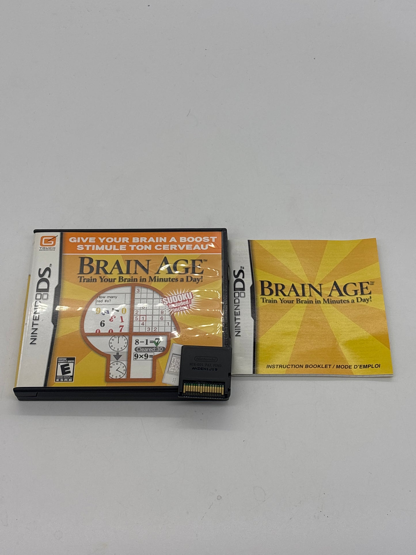 Auction Lot 79: Brain Age Video Game Nintendo DS CIB