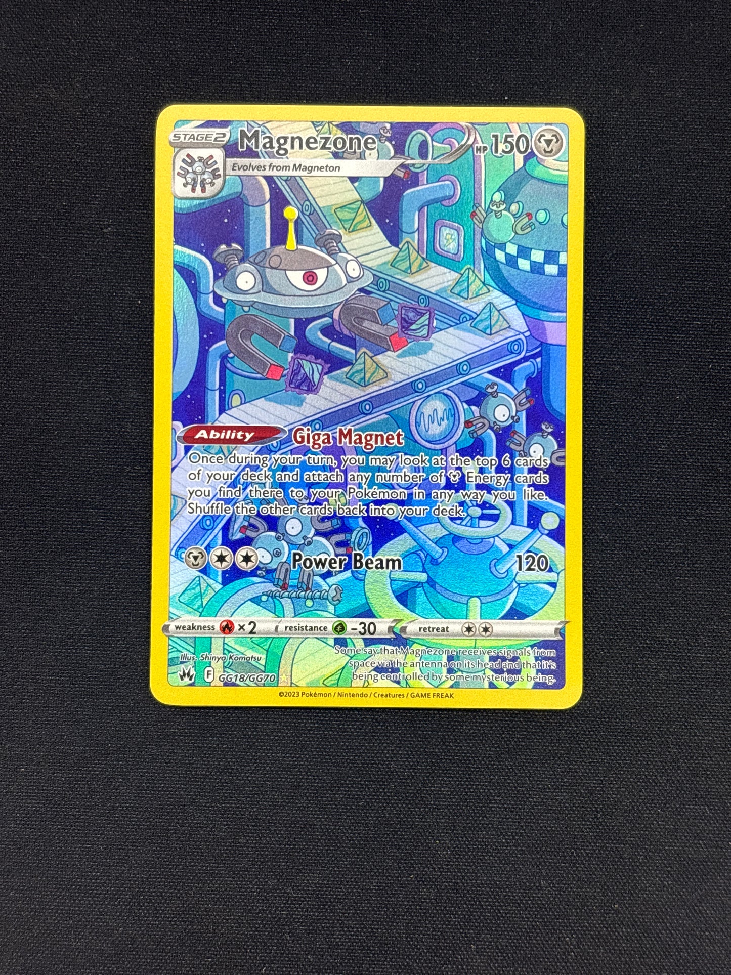 Auction Lot 262: Pokemon Magnezone GG18 Full Art Card Conditions Vary