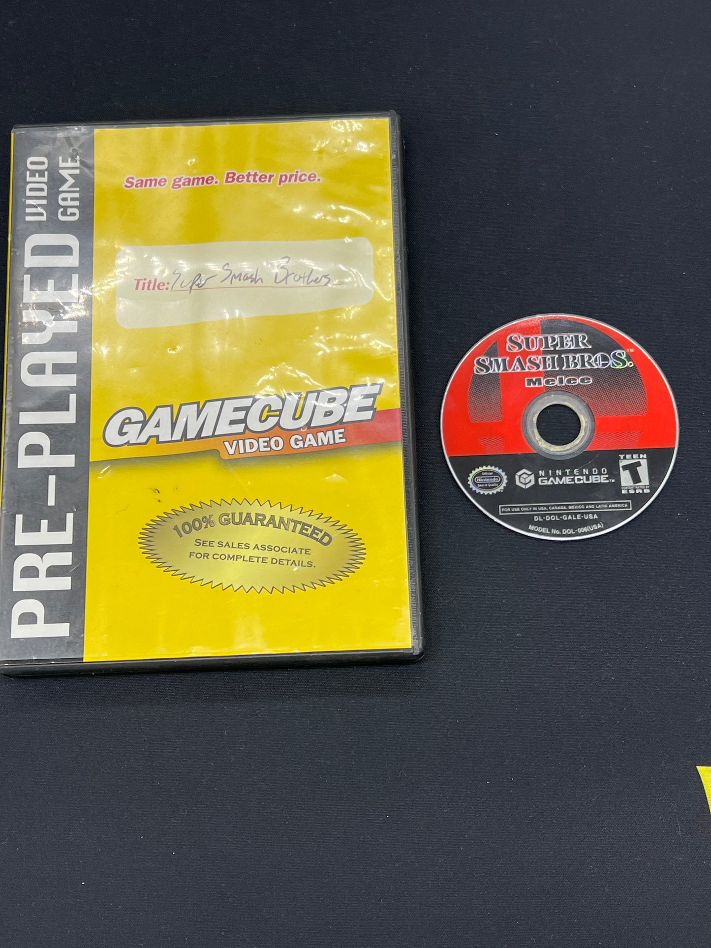 Auction Lot 116: Nintendo GameCube Super Smash Bros Melee Disc & Case