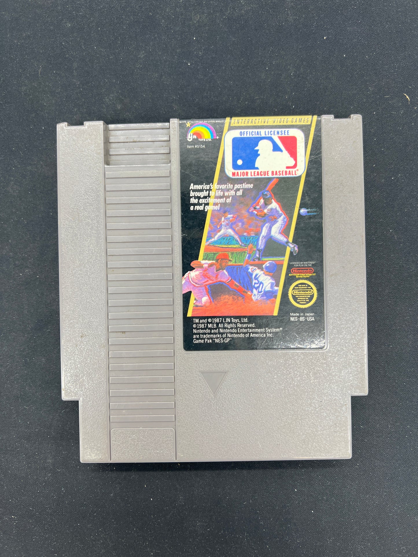 Auction Lot 181: NES Video Game Major League Baseball Loose