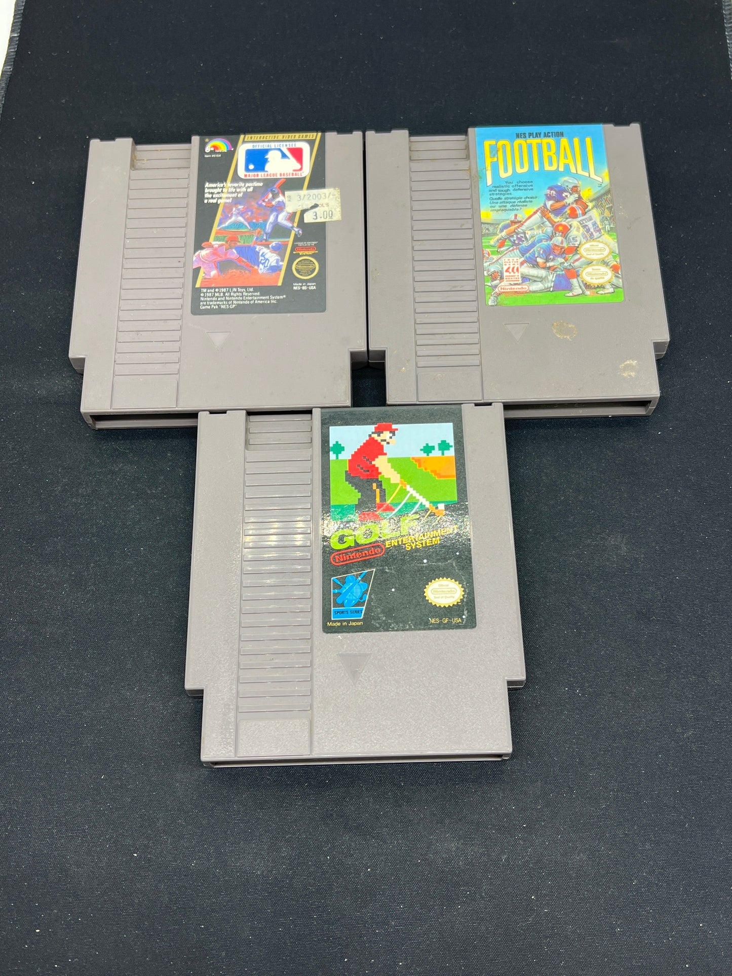 Auction Lot 232: Nintendo NES Lot of 3 Assorted Sports Games Cartridge Only