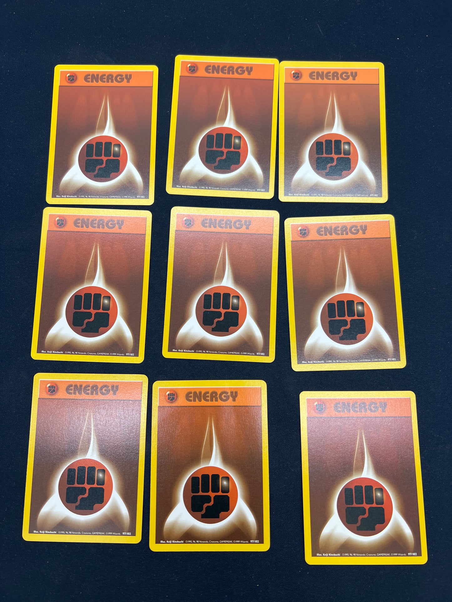 Auction Lot 389: Pokemon Cards WOTC Energy Card Lot 4 Conditions Vary