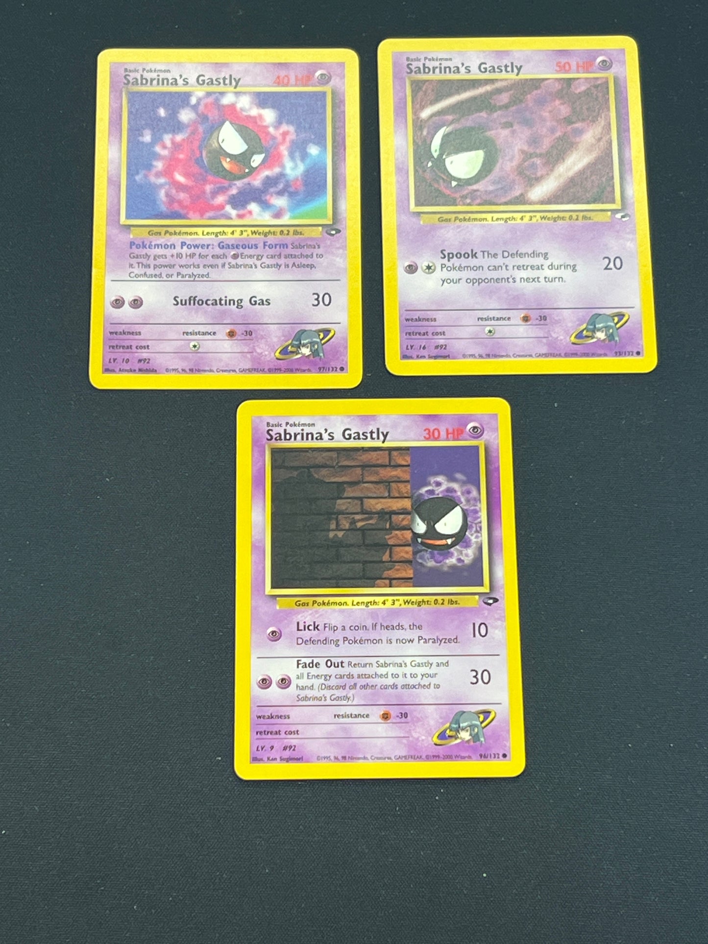 Auction Lot 86: Pokemon Cards Gym Series Sabrina's Pokemon Lot 4 Conditions Vary