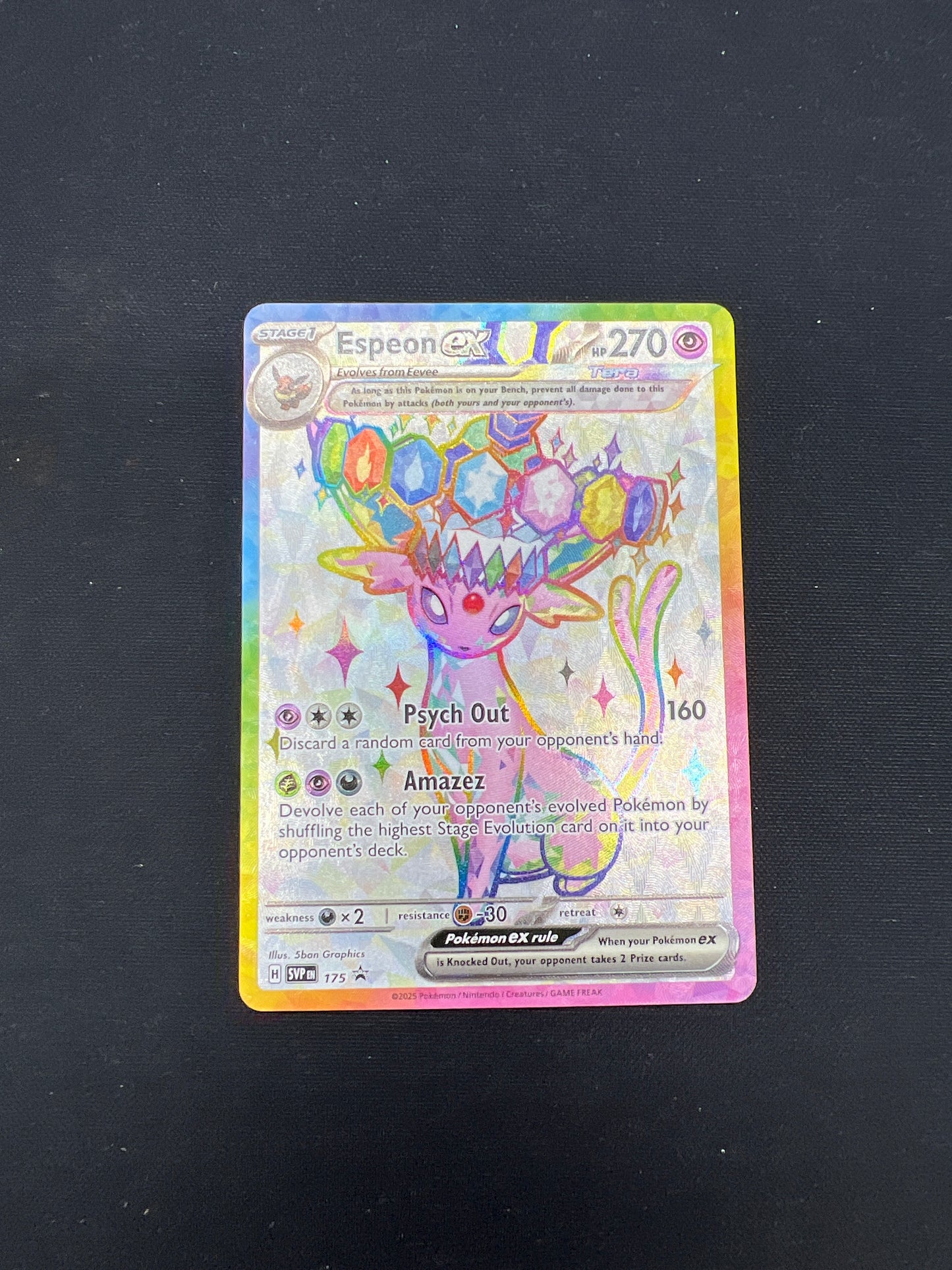 Auction Lot 298: Pokemon Cards Espeon EX Full Art Promo Conditions Vary
