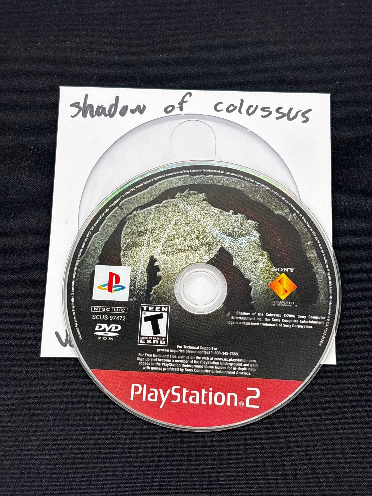 Auction Lot 125: Shadow Of Colossus Video Game PlayStation 2 Loose
