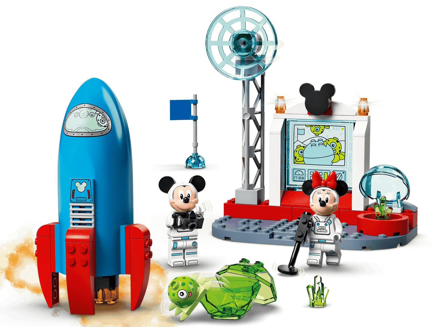 10774 Mickey Mouse & Minnie Mouse & Space Rocket