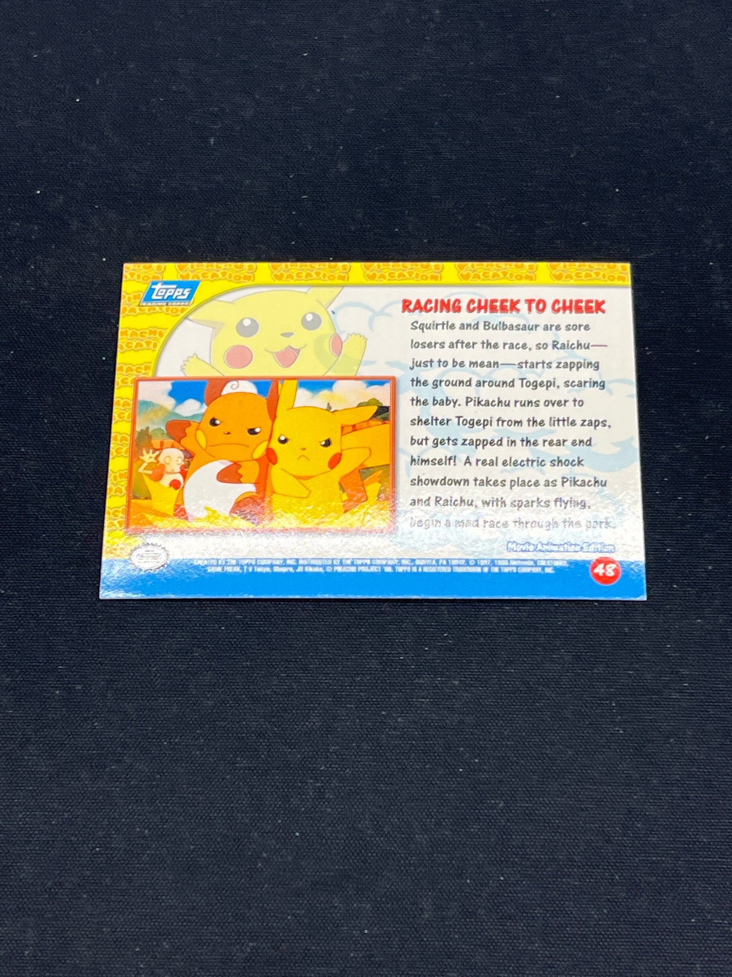 Auction Lot 279: Pokemon Topps Card Foil Racing Cheek to Cheek Conditions Vary