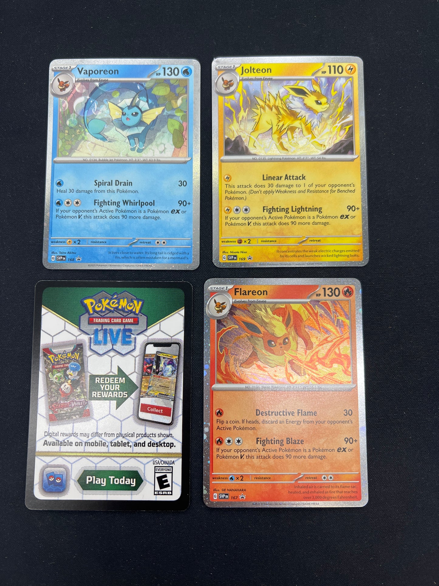 Auction Lot 75: Pokemon Cards Prismatic Evolution Poster Collection Promos Lot 4 Conditions Vary
