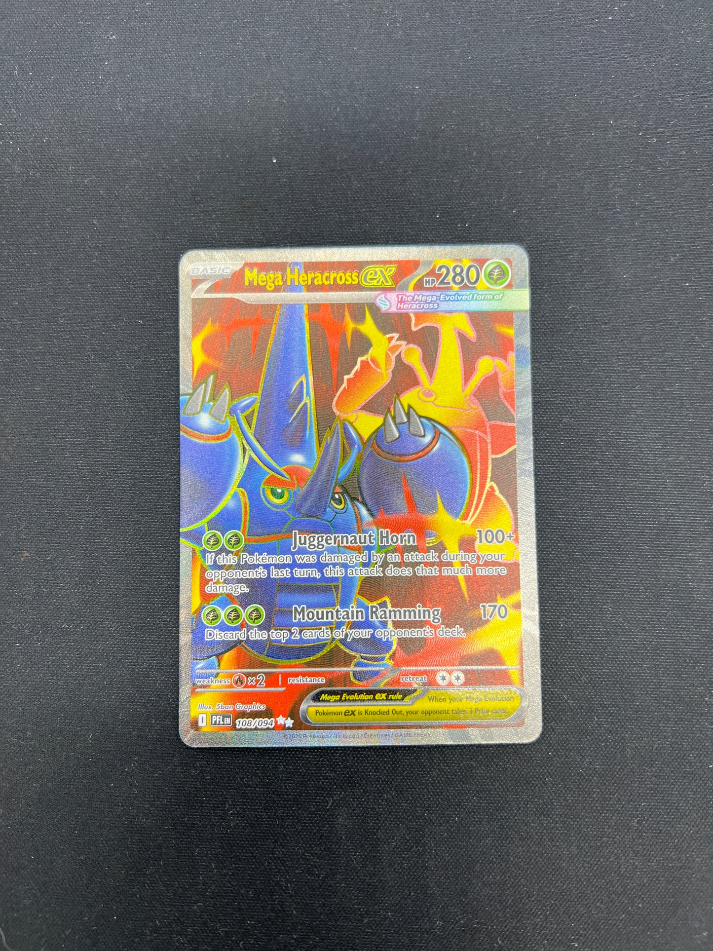 Auction Lot 272: Pokemon Cards Mega Heracross EX Full Art Conditions Vary