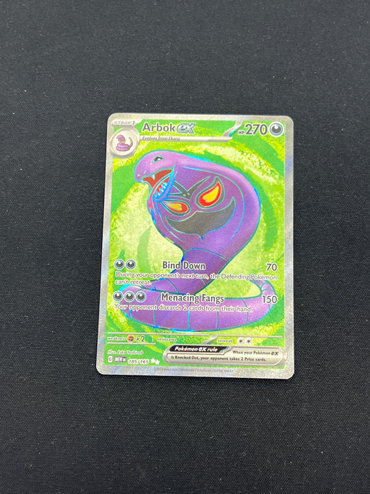 Auction Lot 327: Pokemon Cards Arbok EX Full Art Pokemon 151 Condition Vary