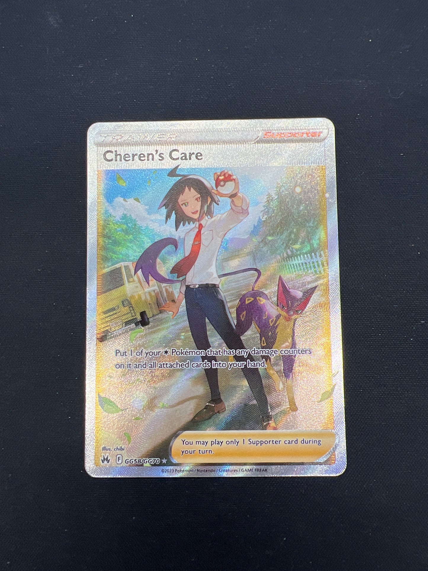 Auction Lot 224: Pokemon Cards Cheren's Care Full Art Crown Zenith Conditions Vary