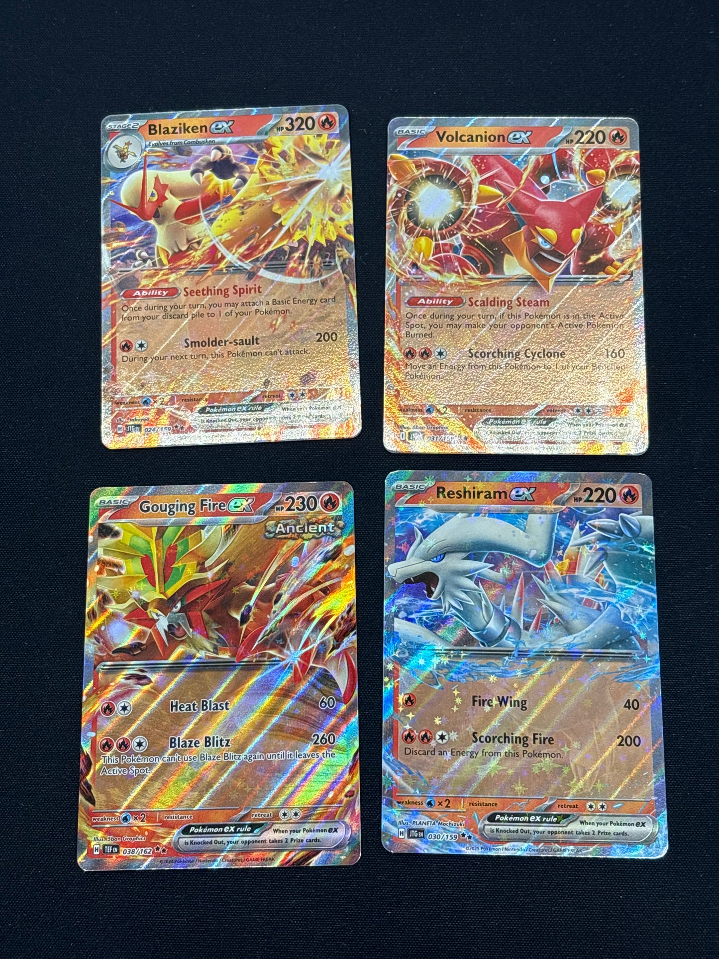 Auction Lot 291: Pokemon Cards Lot of 4 EX SV Era Double Rares Conditions Vary