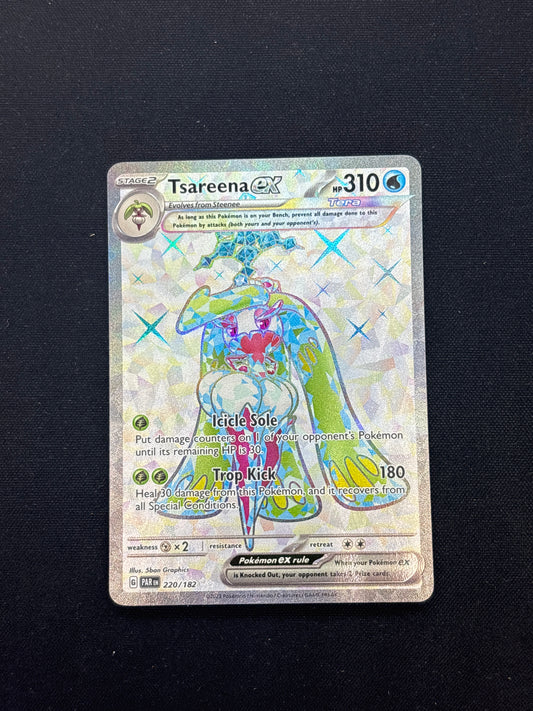 Auction Lot 338: Tsareena EX Full Art Pokemon Paradox Rift Card Conditions Vary