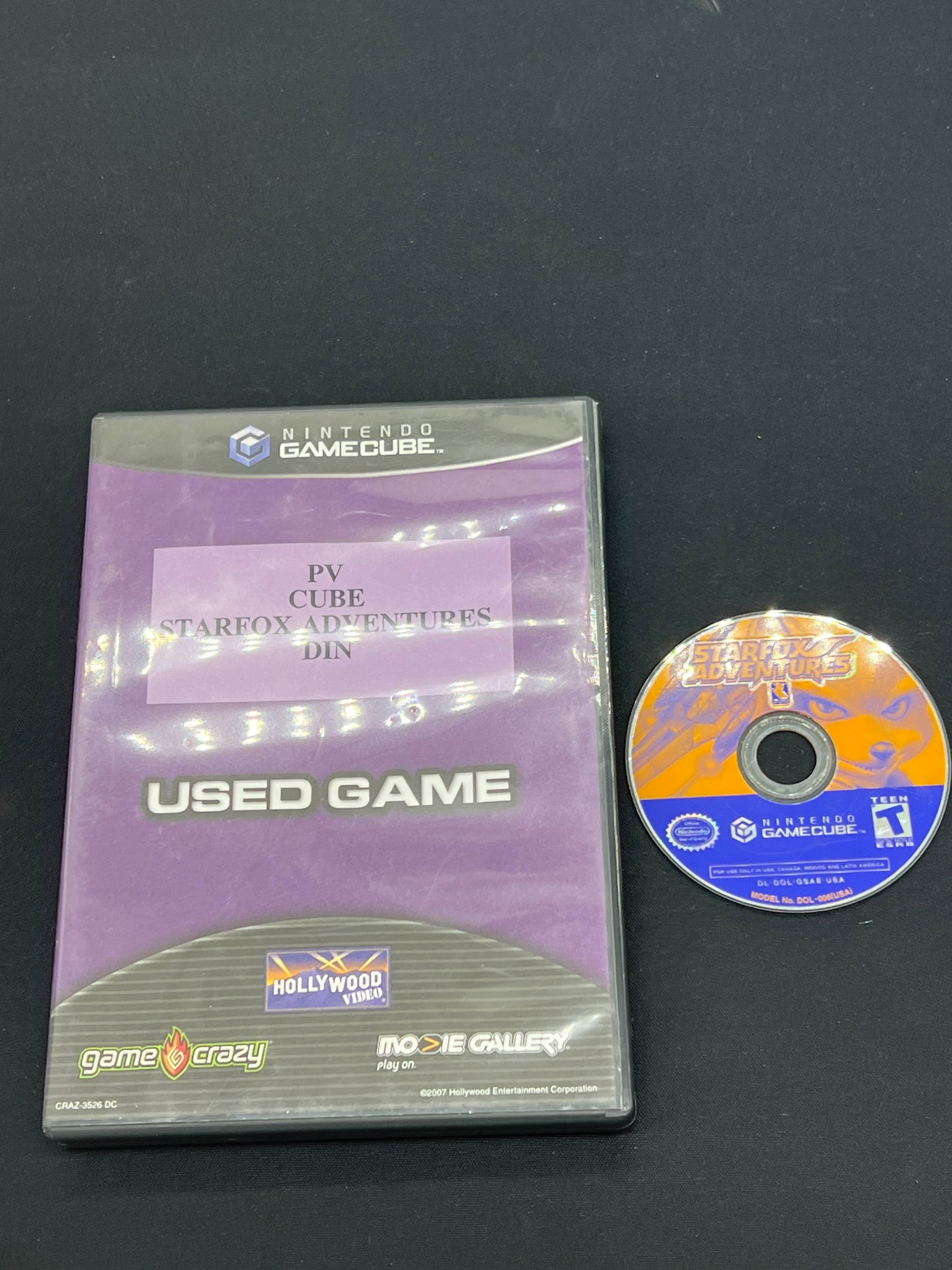 Auction Lot 117: Nintendo GameCube Starfox Adventures Disc & Case