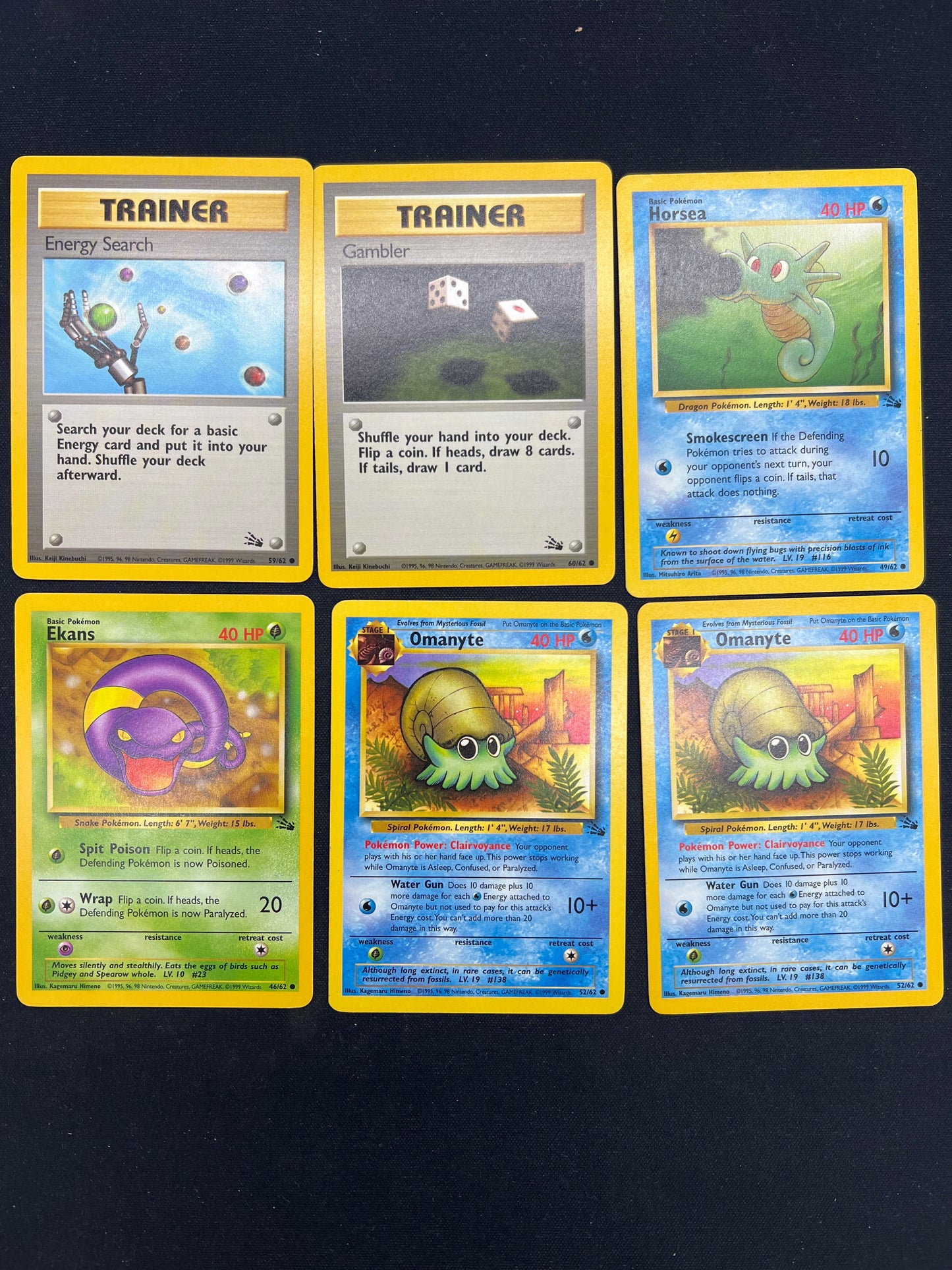 Auction Lot 383: Pokemon Cards WOTC Fossil Card Lot 1 Conditions Vary