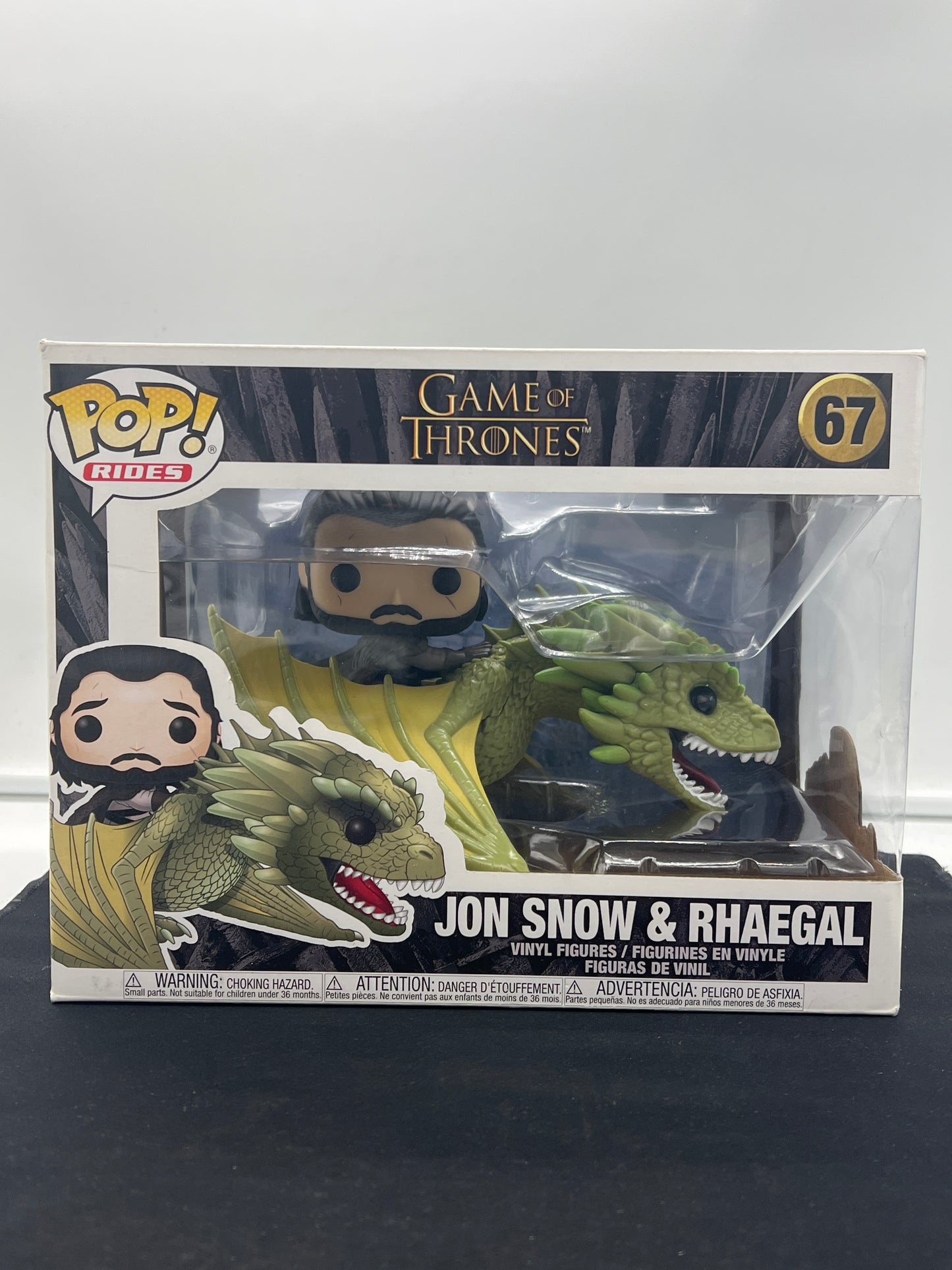 Auction Lot 188: Funko POP #67 Game of Thrones Jon Snow & Rhaegal Figure
