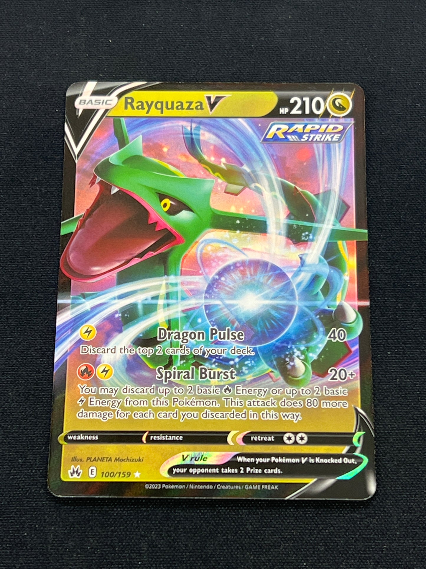 Auction Lot 188: Pokemon Card Rayquaza V Crown Zenith Conditions Vary