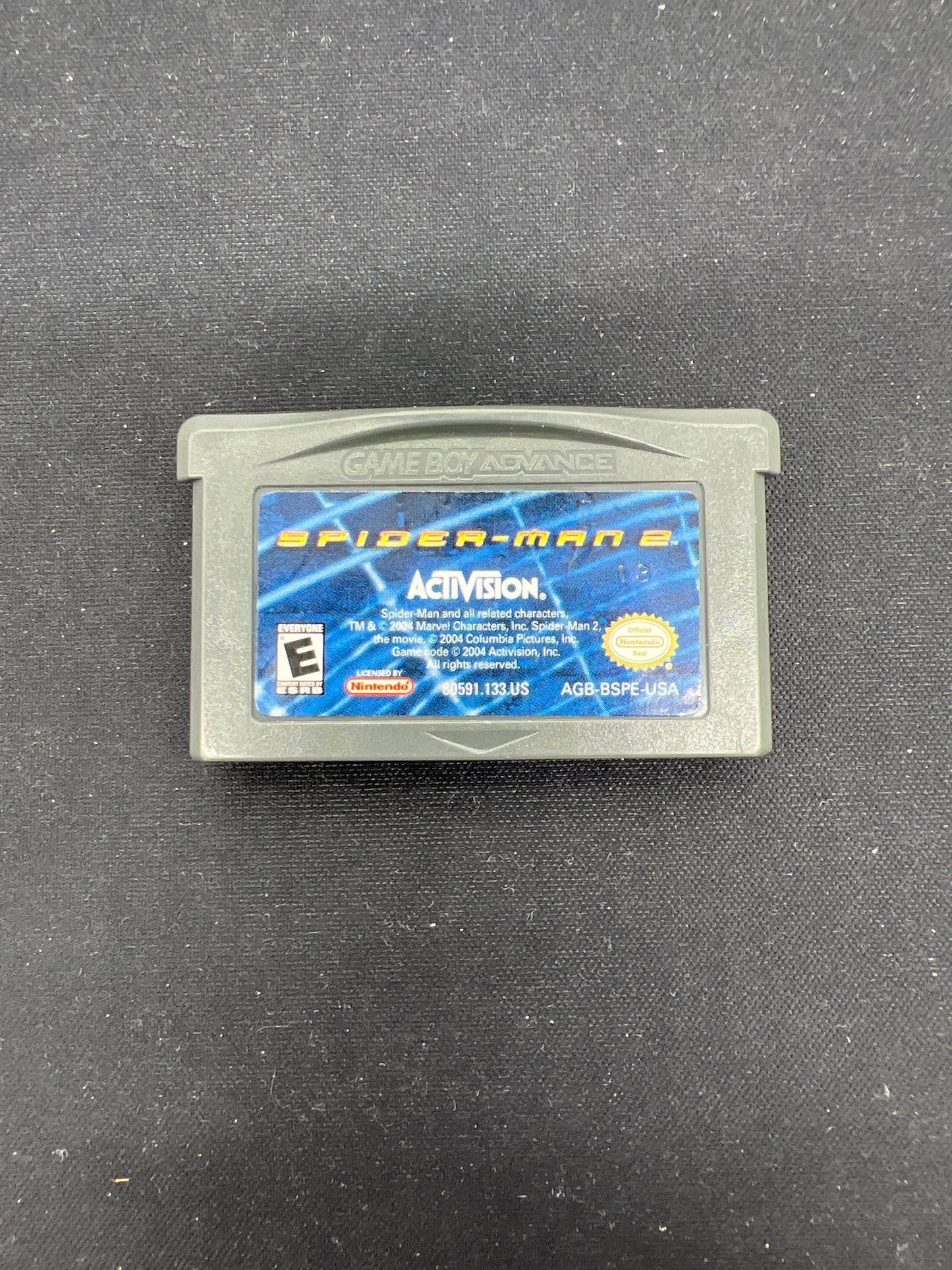 Auction Lot 34: Nintendo Gameboy Advance Video Game Spider-Man 2 Loose