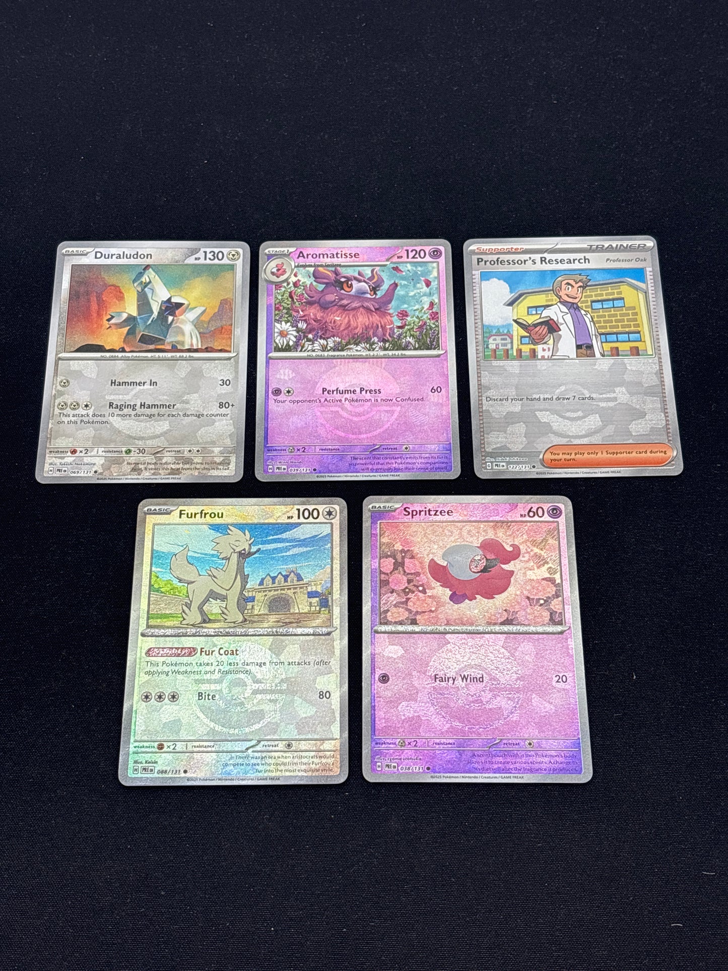 Auction Lot 244: Pokemon Cards Prismatic Evolutions Lot of 5 Pokeball Holos Conditions Vary Lot 3