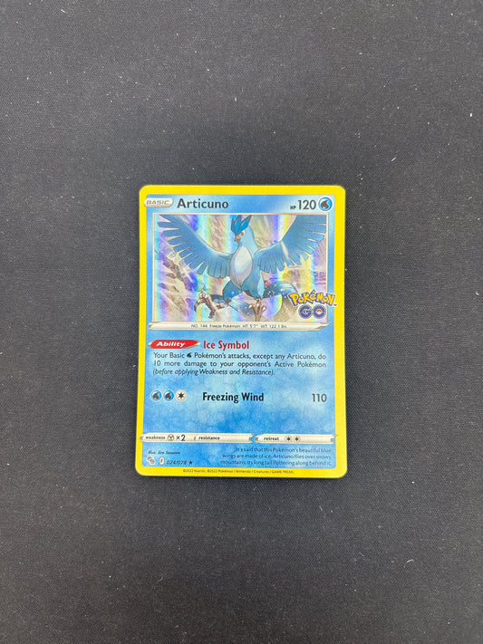 Auction Lot 483: Pokemon Cards Articuno Pokemon Go Holo Condition Vary