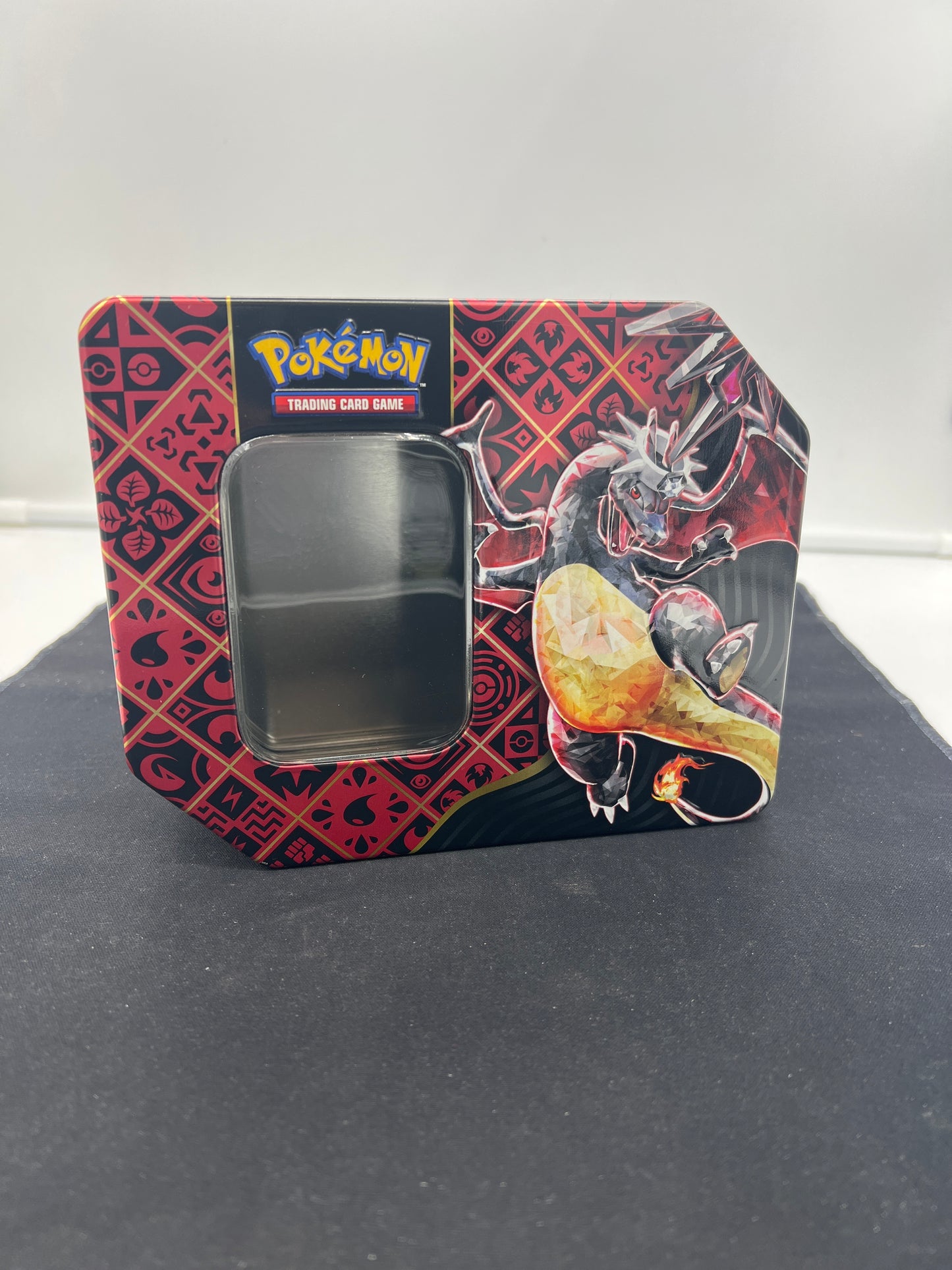 Auction Lot 424: Paldean Fates EMPTY Charizard Tin