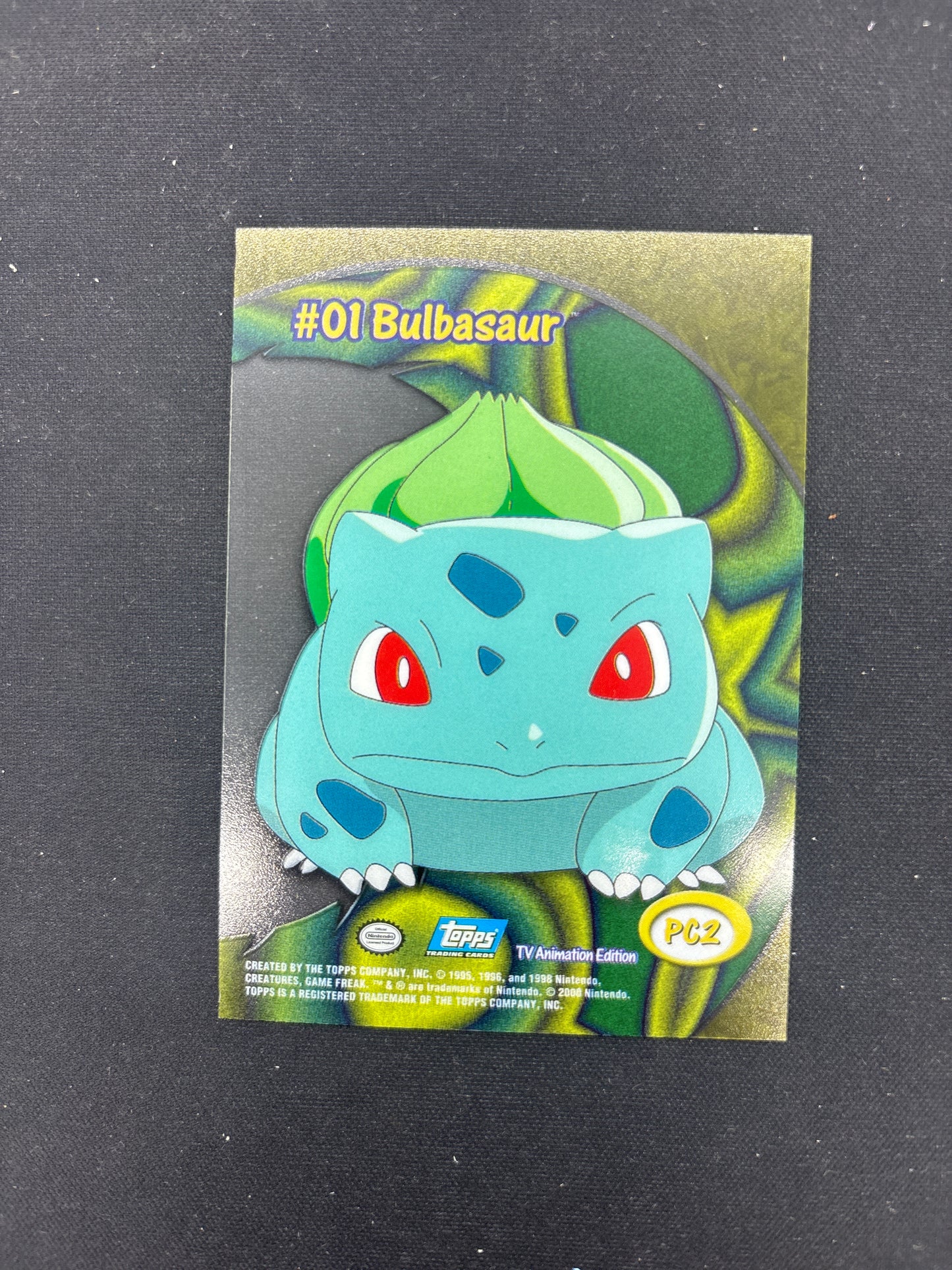 Auction Lot 206: Pokemon Card Bulbasaur Topps 2000 TV Clear Conditions Vary