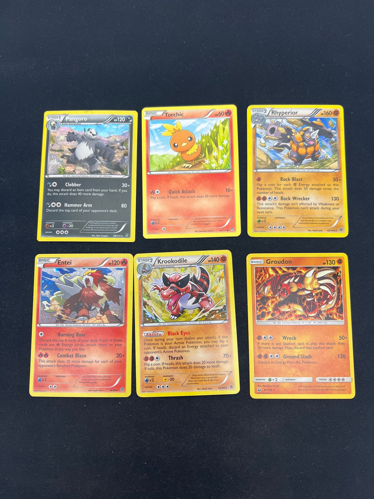 Auction Lot 351: Pokemon Cards Assorted Lot of 6 Cracked Iced Holos and Commons Conditions Vary