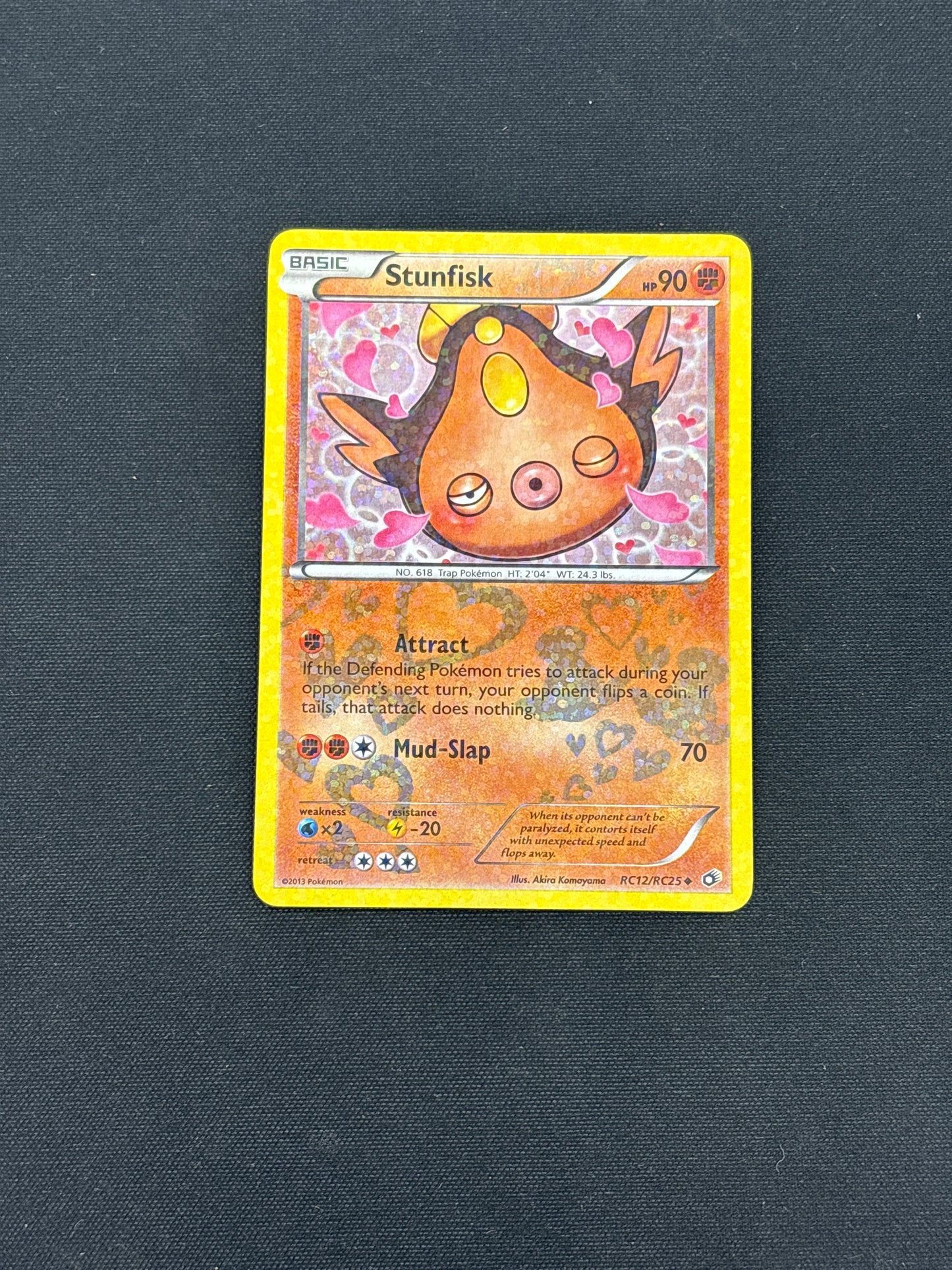 Auction Lot 132: Stunfisk RC12/ 25 Holo Pokemon Radiant Collection Card Conditions Vary