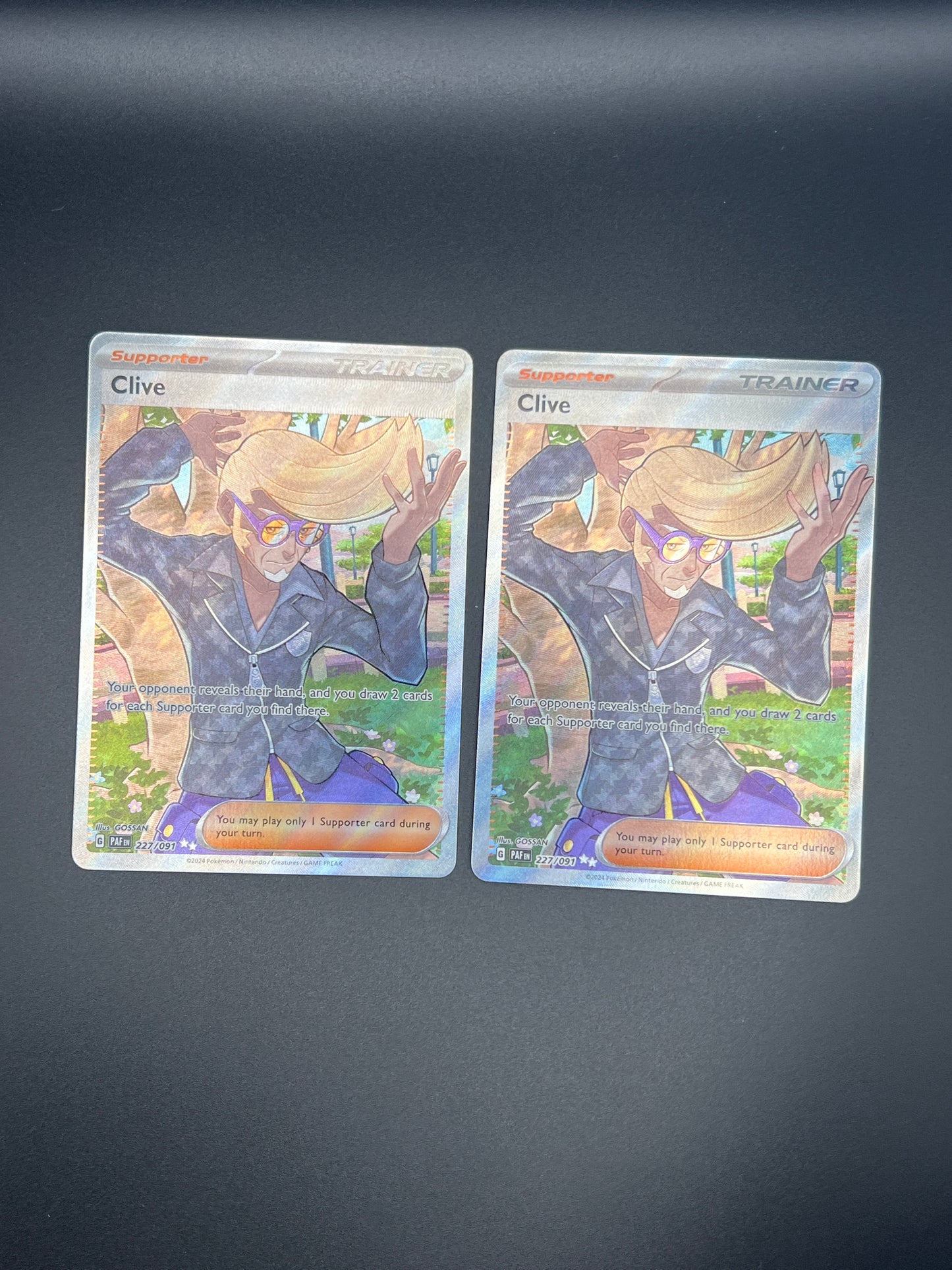 Auction Lot 394: Pokemon Cards Lot of 2 Clive Full Art Condition Vary