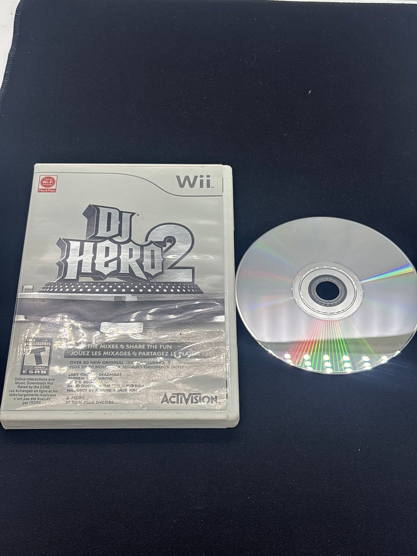 Auction Lot 51: Nintendo WII DJ Hero 2 With Case & Disc
