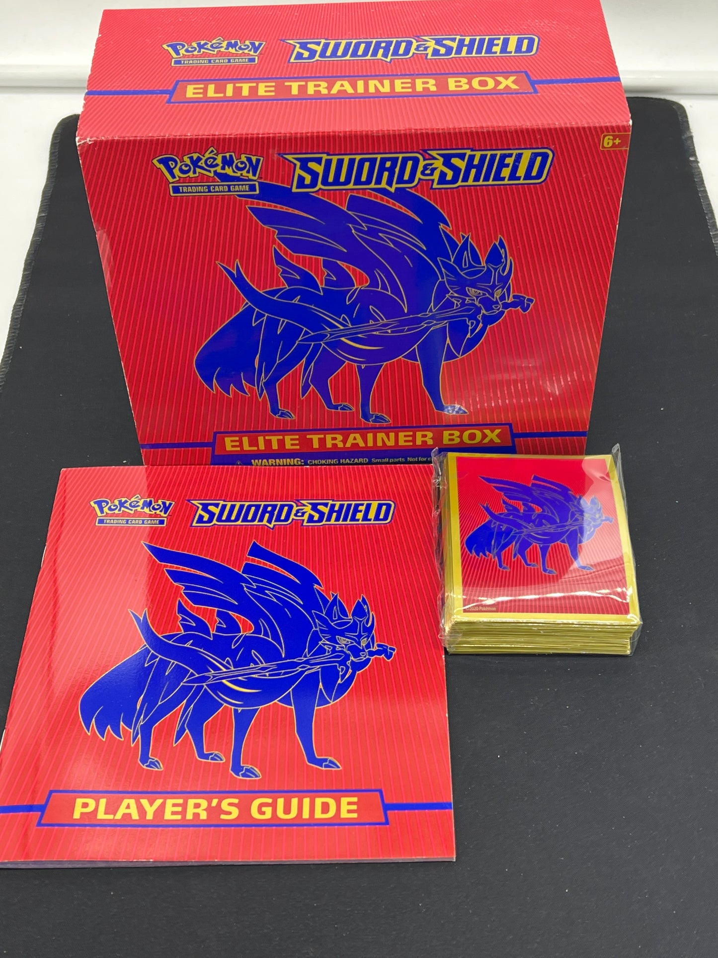 Auction Lot 204: Pokemon SWSH Base Set Zacian EMPTY ETB With Accessories