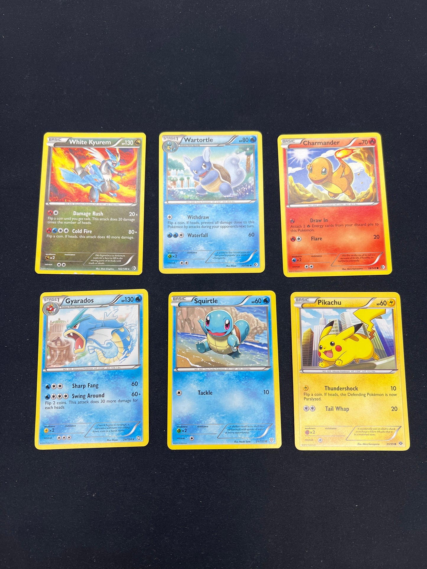 Auction Lot 91: Pokemon Cards Lot of 6 Commons Uncommons Conditions Vary