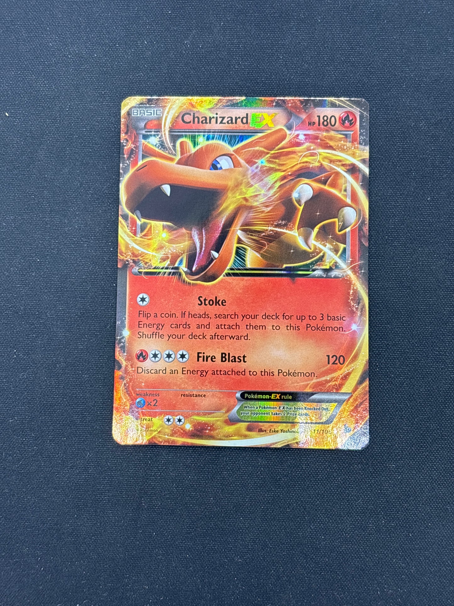 Auction Lot 400: Pokemon Cards XY Flashfire Charizard EX 11 Condition Vary