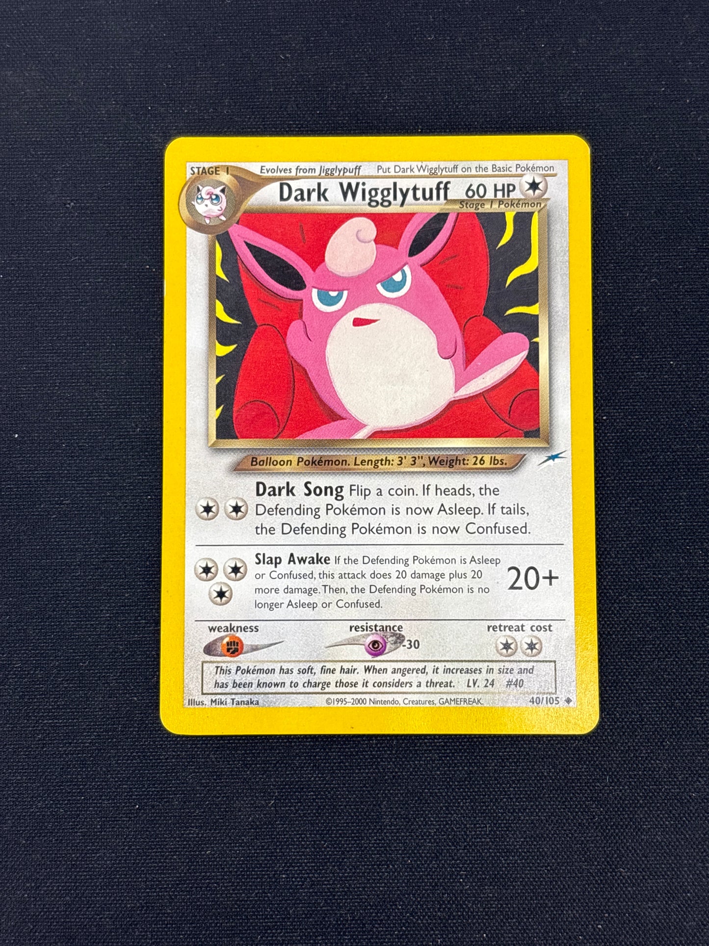 Auction Lot 139: Dark Wigglytuff Pokemon Neo Destiny Card Conditions Vary