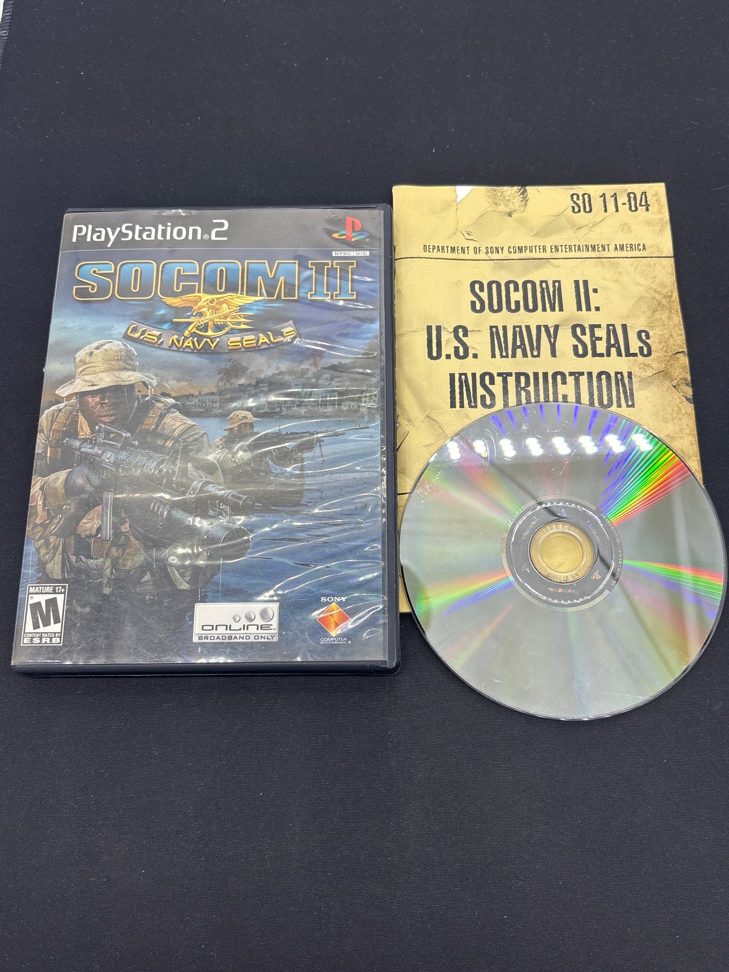 Auction Lot 220: Playstation 2 Video Game Lot of 3 SOCOM 1 2 3