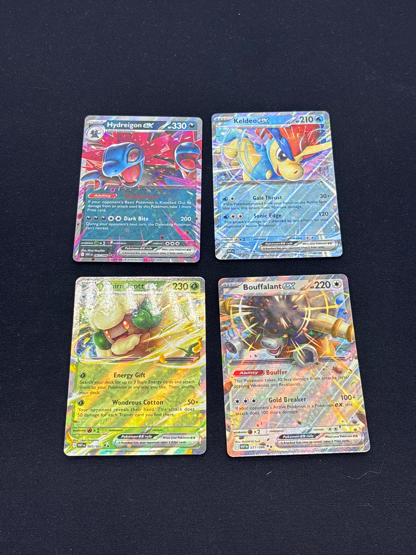 Auction Lot 134: Pokemon Cards Assorted Lot of 4 EX Double Rares White Flare Conditions Vary