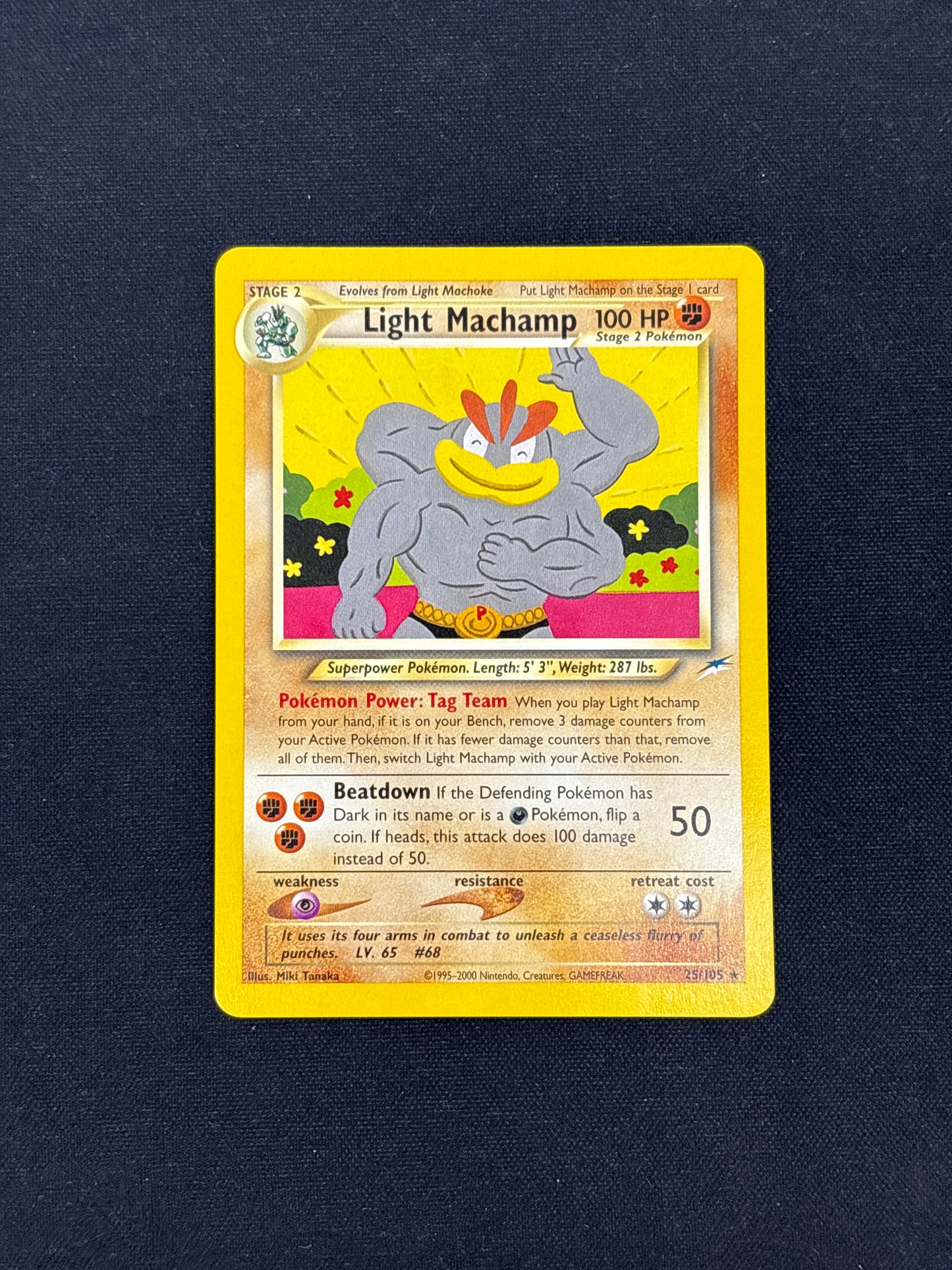 Auction Lot 197: Light Machamp Neo Destiny Card Conditions Vary