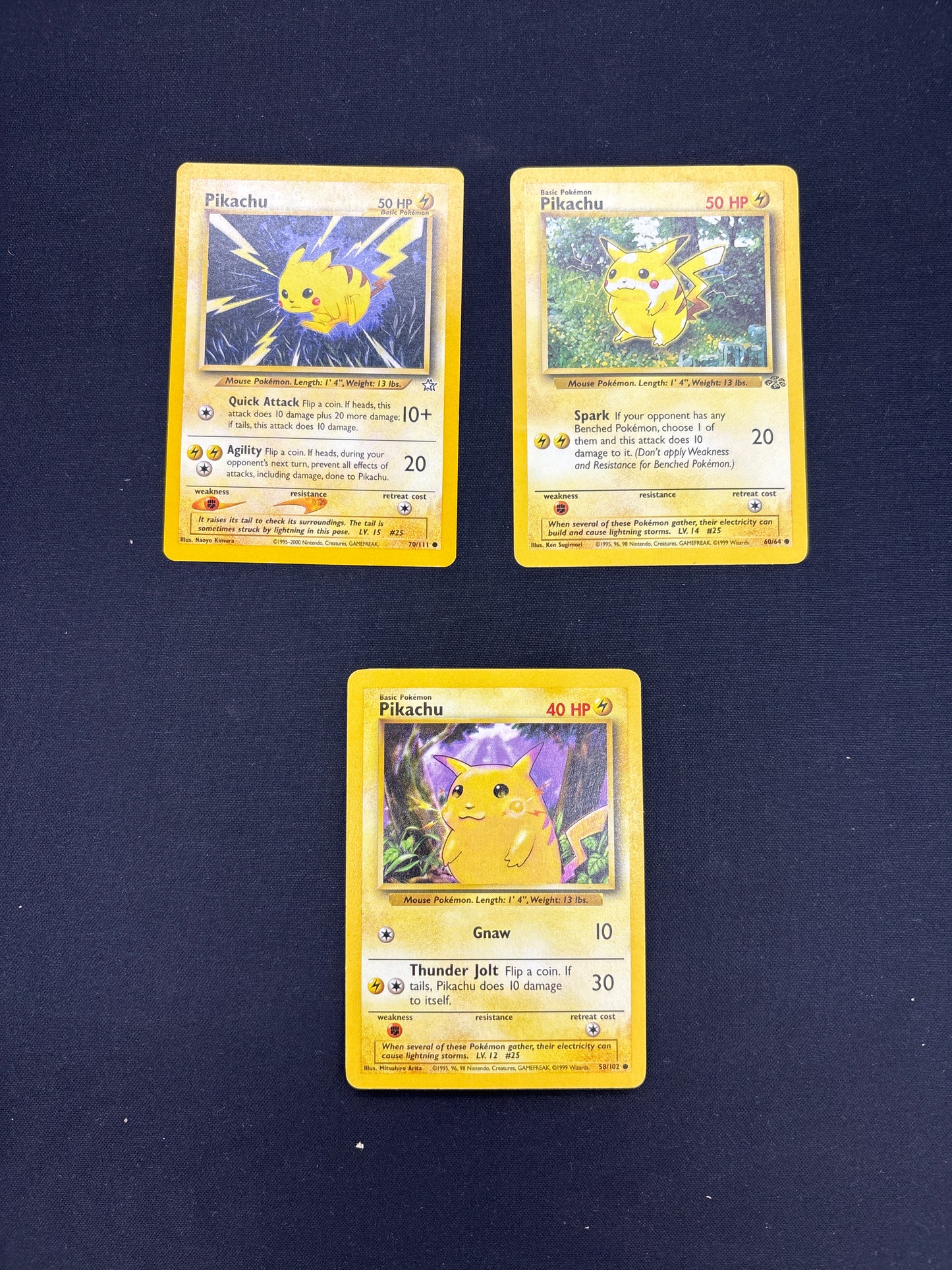 Auction Lot 4: Pikachu Card Lot 3 Conditions Vary
