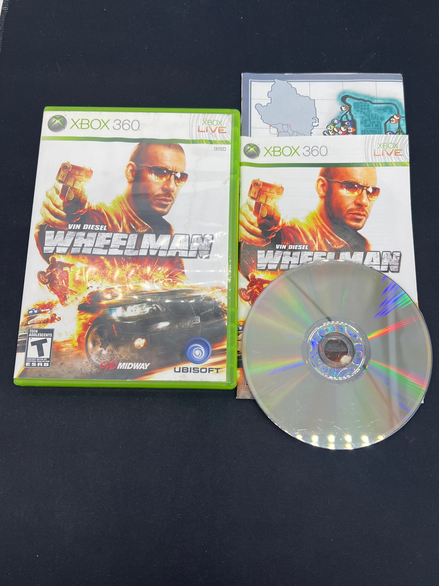 Auction Lot 142: XBOX 360 Video Game Vin Diesel Wheelman CIB