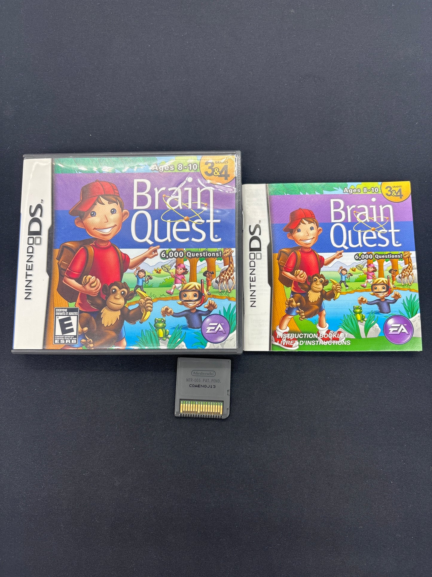 Auction Lot 162: Brain Quest Video Game Nintendo DS CIB