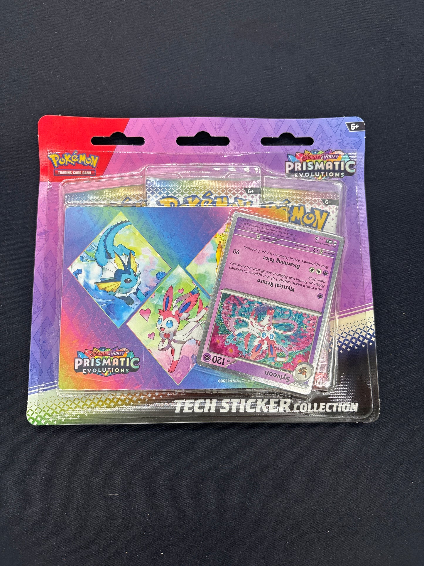 Auction Lot 118: Pokemon Prismatic Evolutions Tech Sticker Collection 3 Pack