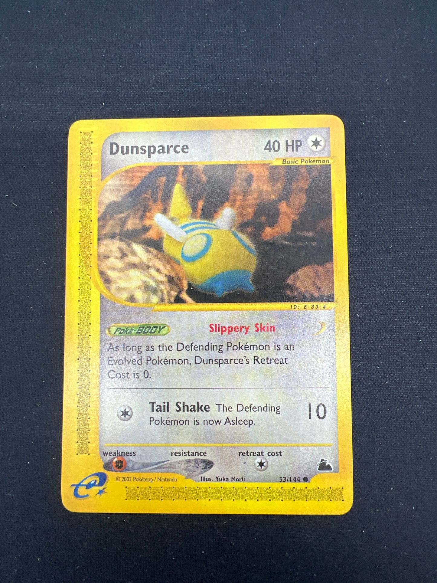 Auction Lot 163: Pokemon Cards Dunsparce WOTC Skyridge Condition Vary