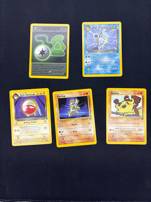 Auction Lot 31: Pokemon Team Rocket Non Holo Card Lot Conditions Vary