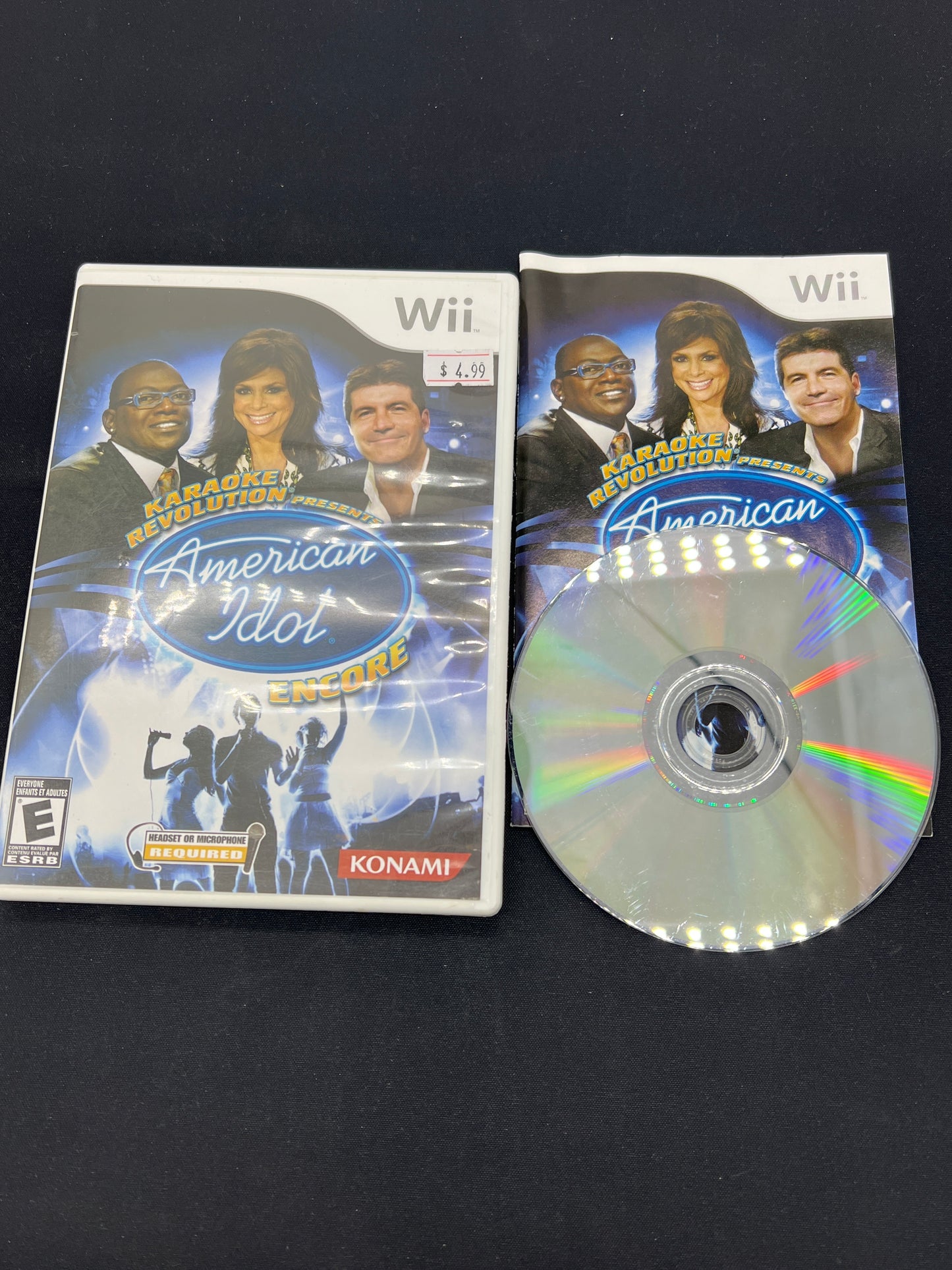 Auction Lot 183: Wii Video Game Karaoke Revolution presents American Idol Encore CIB