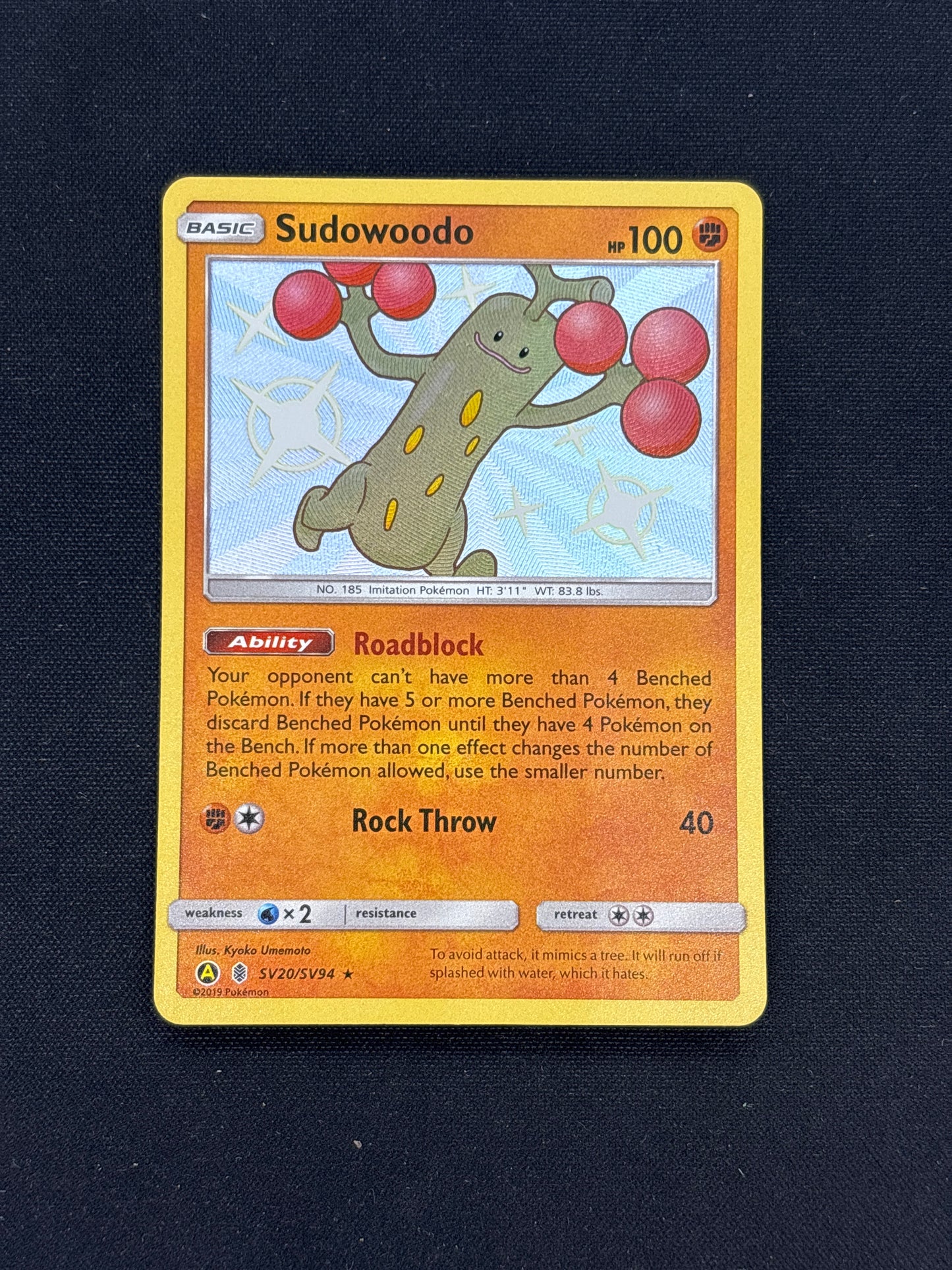 Auction Lot 80: Sudowoodo Baby Shiny Card Conditions Vary